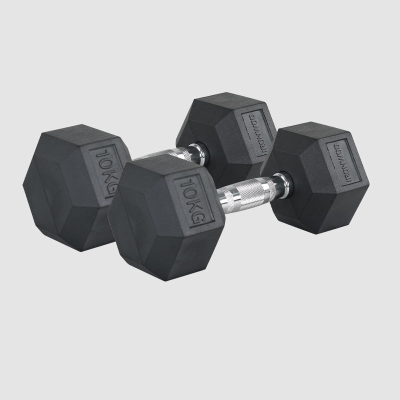 IRONWOD Rubber Hex Dumbbell