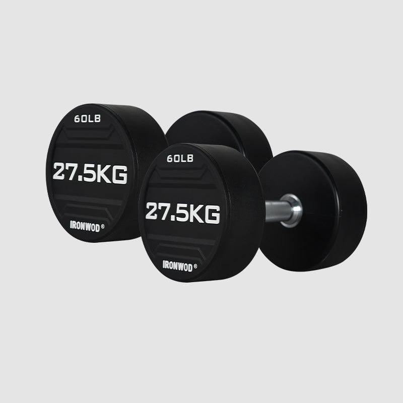 IRONWOD Rubber-Coated Round-Head Dumbbell