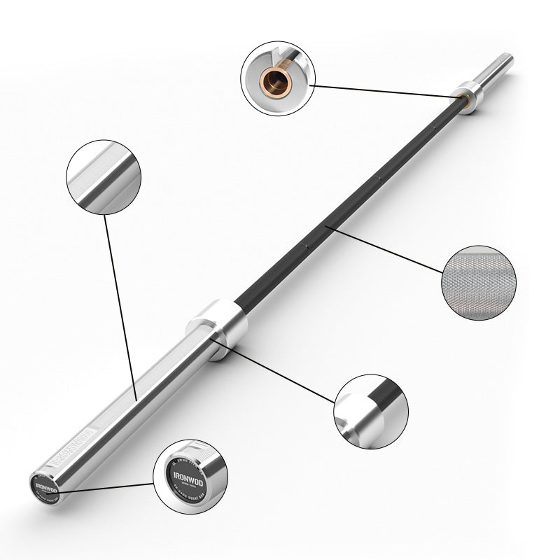 IRONWOD Fully Knurled Barbell