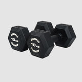IRONWOD Rubber Coated Hex Dumbbells