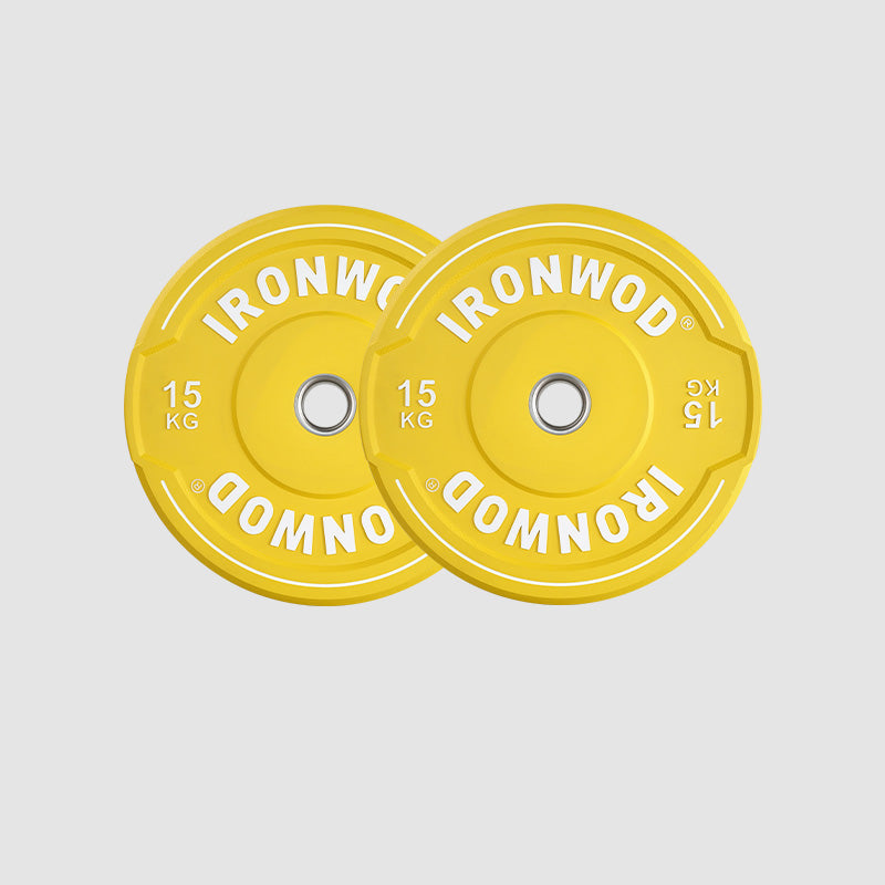 IRONWOD Colored Hybrid Bumper Plate