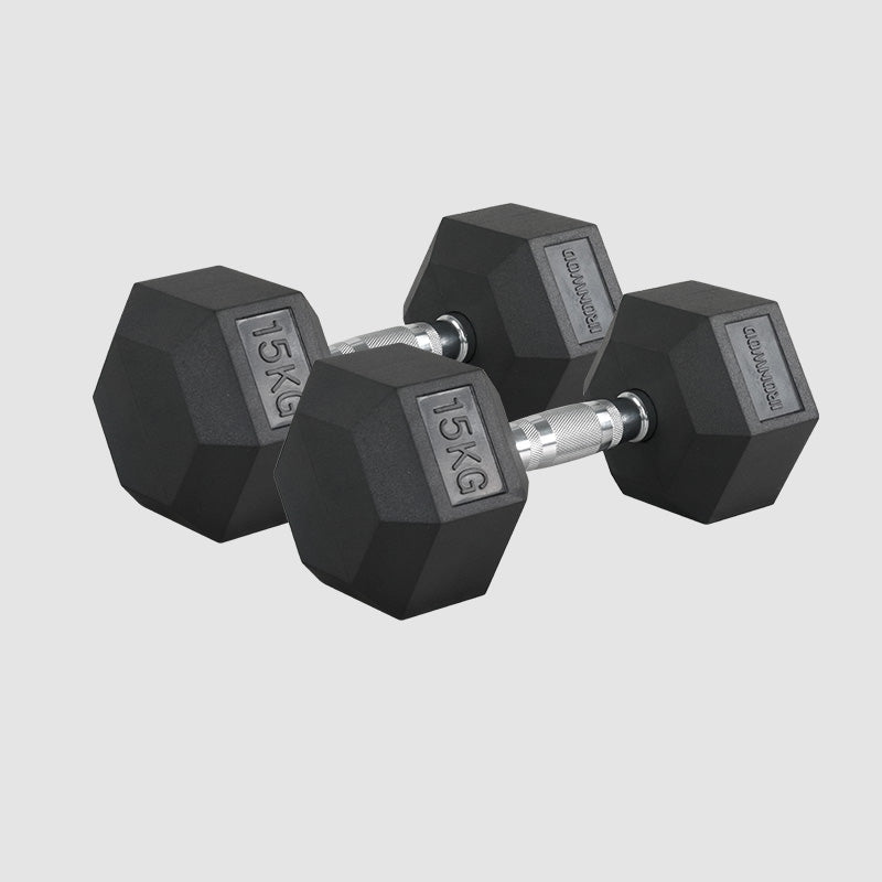 IRONWOD Rubber Hex Dumbbell