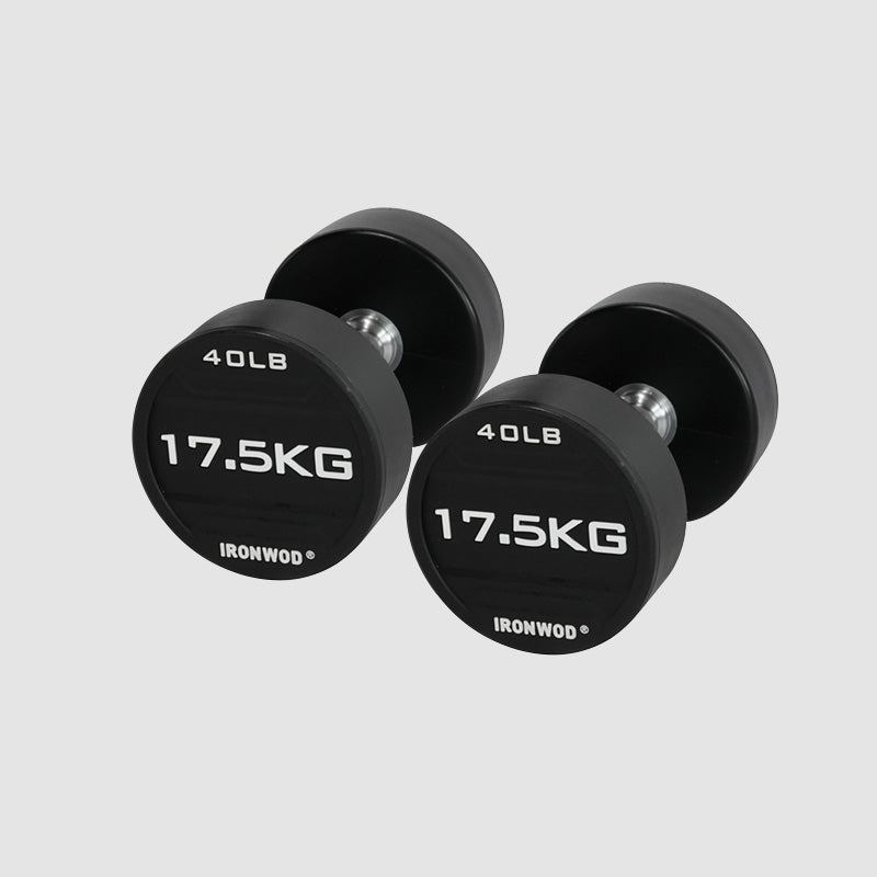 IRONWOD Rubber-Coated Round-Head Dumbbell