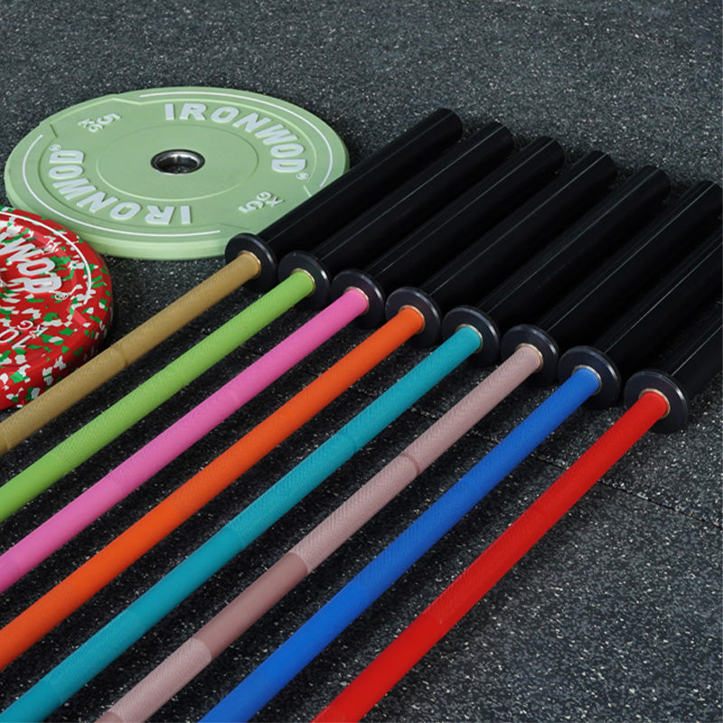 IRONWOD Colorful Triple-Event Powerlifting Bar