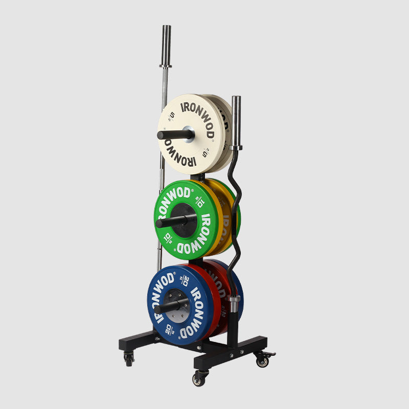 IRONWOD Fitness Barbell and Weight Plate Storage Rack