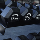 IRONWOD Rubber Coated Hex Dumbbells