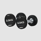 IRONWOD Rubber-Coated Round-Head Dumbbell