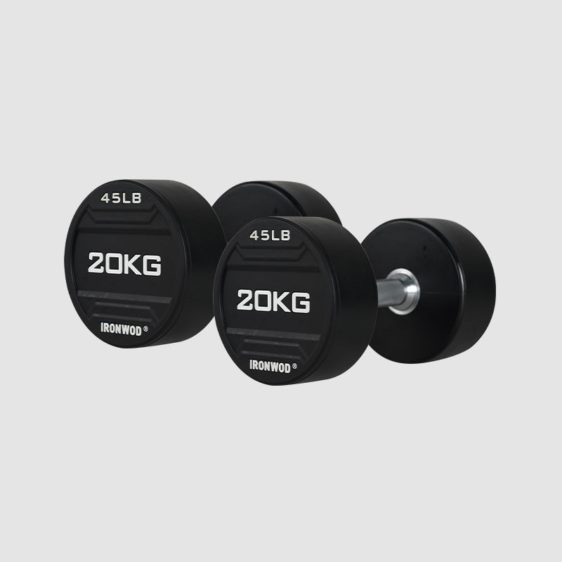 IRONWOD Rubber-Coated Round-Head Dumbbell