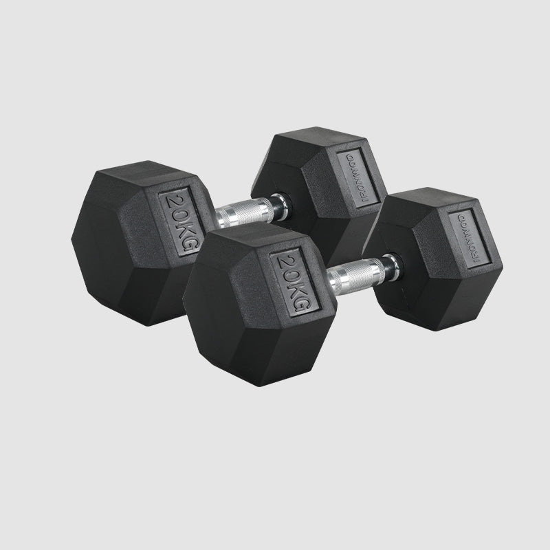IRONWOD Rubber Hex Dumbbell
