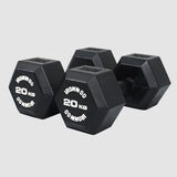 IRONWOD Rubber Coated Hex Dumbbells