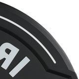 IRONWOD Black Hybrid Bumper Plates