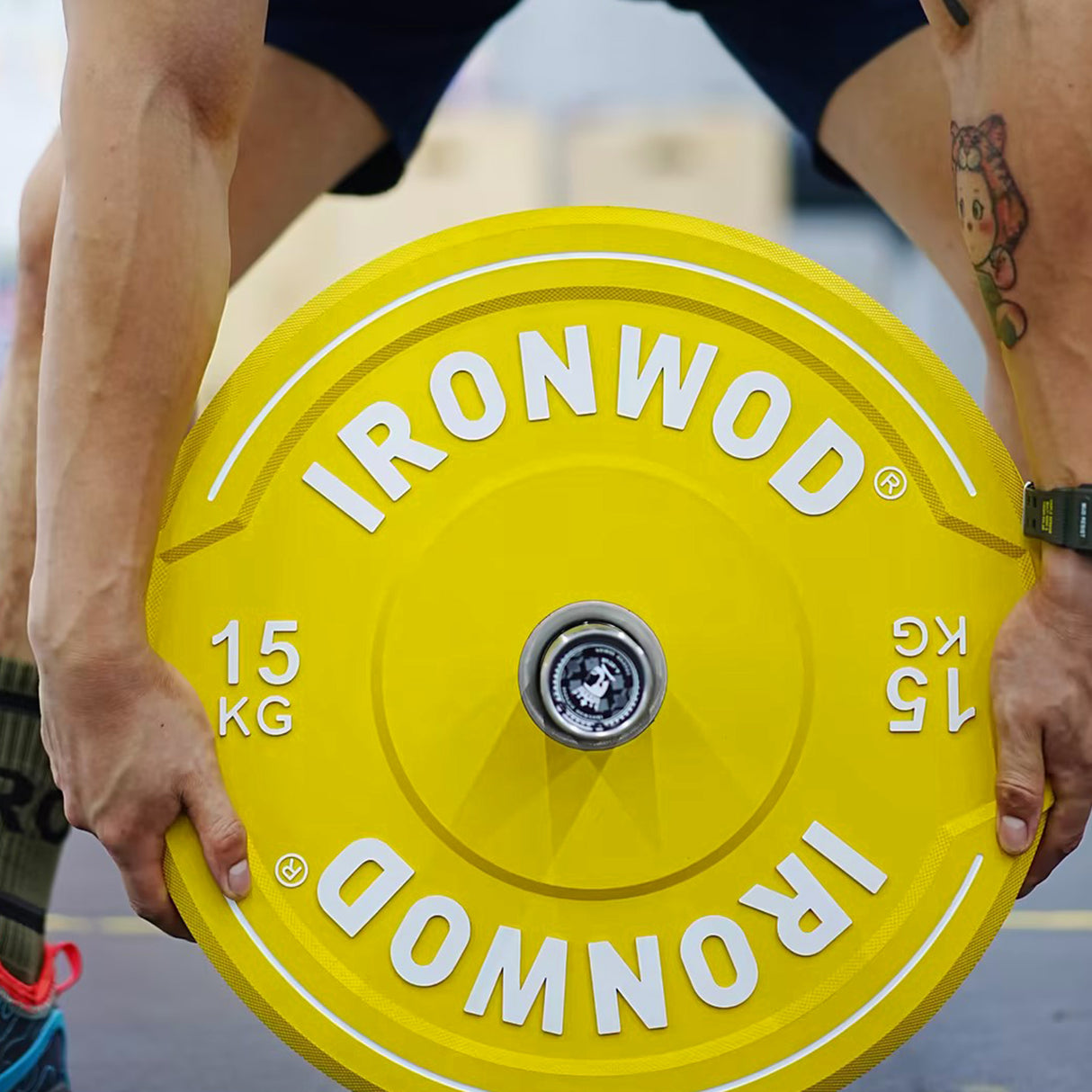 IRONWOD Colored Hybrid Bumper Plate