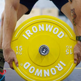 IRONWOD Colored Hybrid Bumper Plate