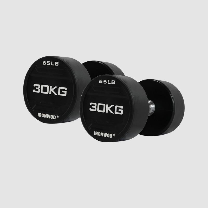 IRONWOD Rubber-Coated Round-Head Dumbbell