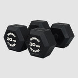 IRONWOD Rubber Coated Hex Dumbbells