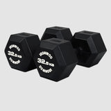 IRONWOD Rubber Coated Hex Dumbbells