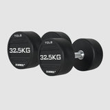 IRONWOD Rubber-Coated Round-Head Dumbbell