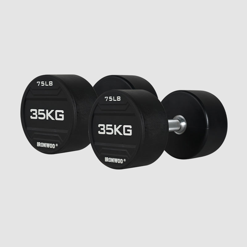 IRONWOD Rubber-Coated Round-Head Dumbbell
