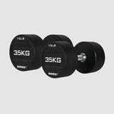 IRONWOD Rubber-Coated Round-Head Dumbbell