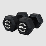 IRONWOD Rubber Coated Hex Dumbbells