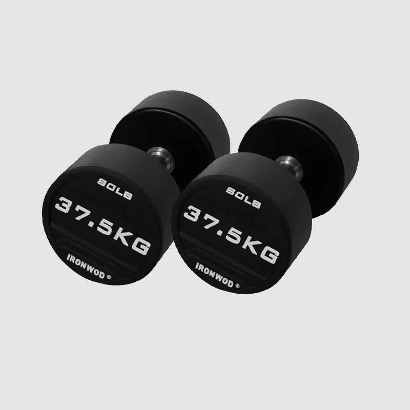 IRONWOD Rubber-Coated Round-Head Dumbbell