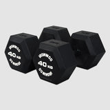 IRONWOD Rubber Coated Hex Dumbbells