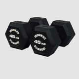 IRONWOD Rubber Coated Hex Dumbbells