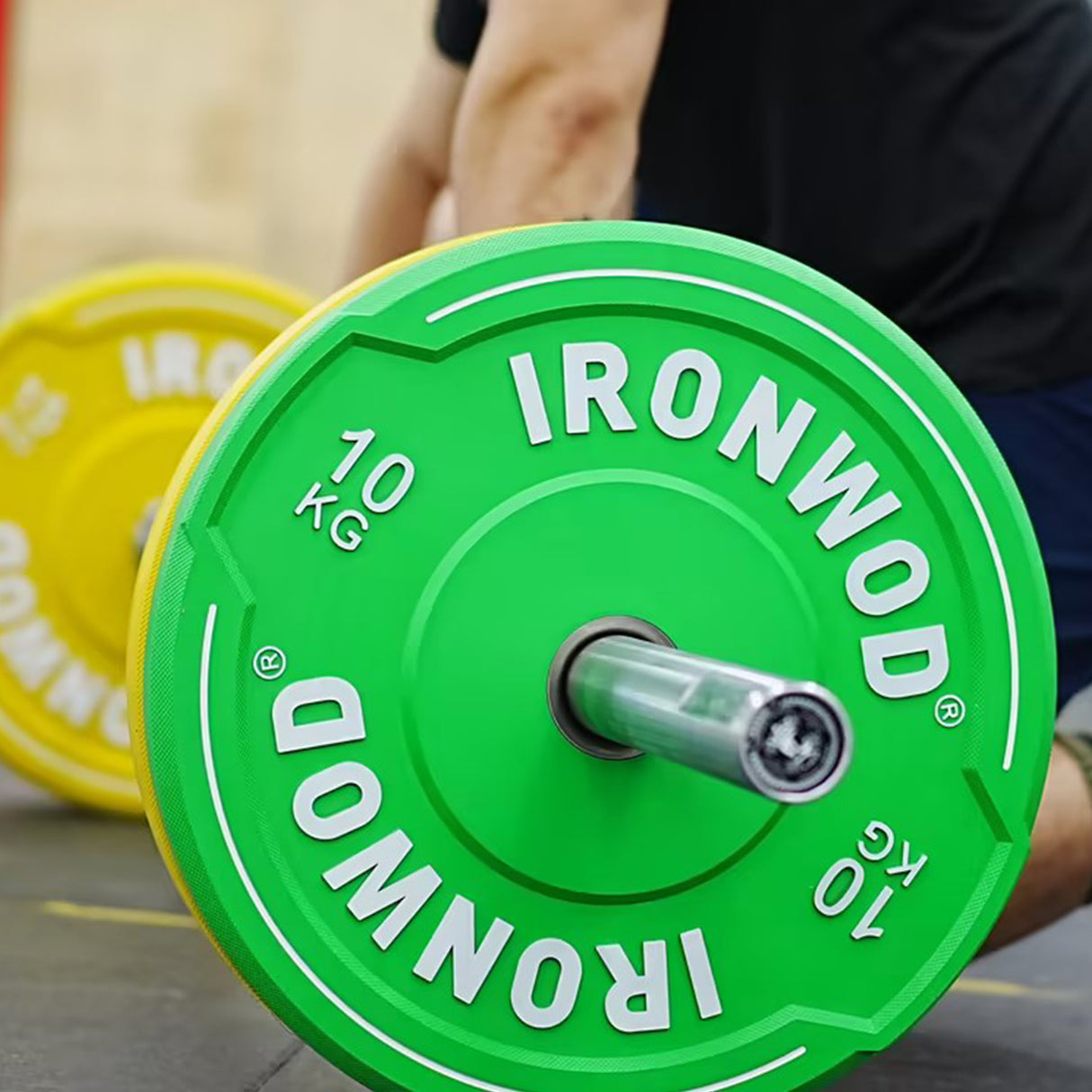 IRONWOD Colored Hybrid Bumper Plate