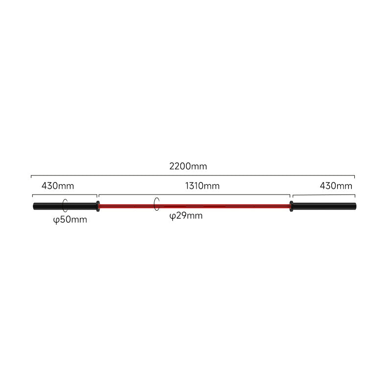IRONWOD Colorful Triple-Event Powerlifting Bar