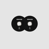 IRONWOD Fitness 6-Hole Rubber-Coated Cast Iron Plates