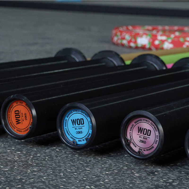 IRONWOD Colorful Triple-Event Powerlifting Bar