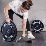 IRONWOD Black Hybrid Bumper Plates