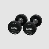 IRONWOD Rubber-Coated Round-Head Dumbbell
