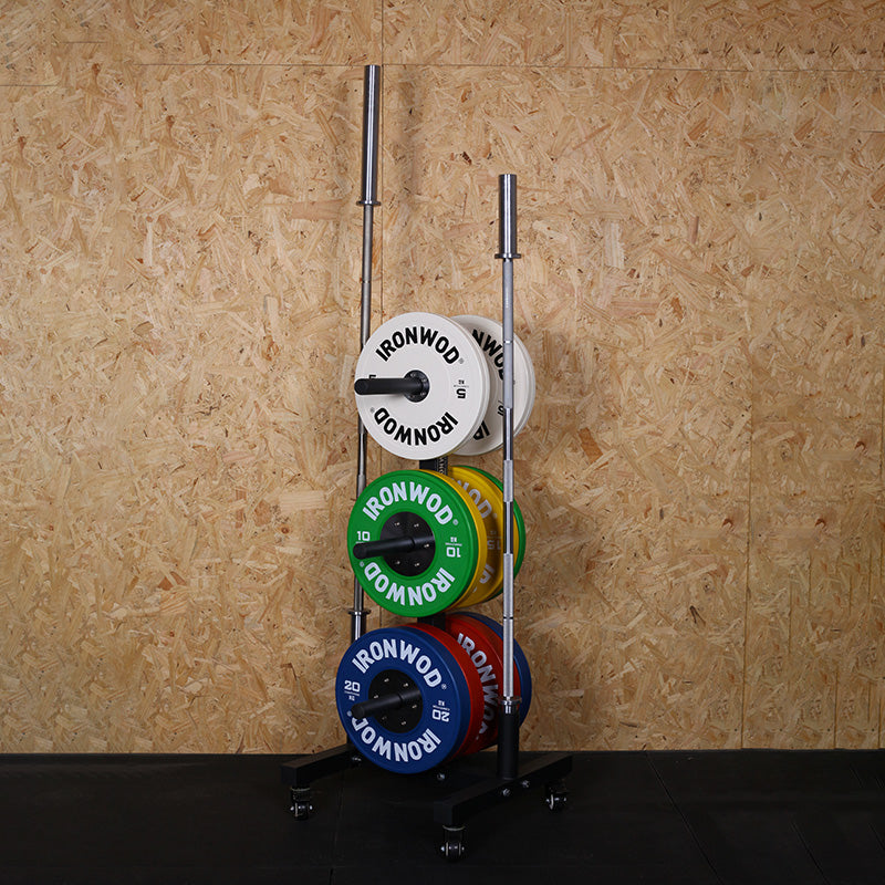 IRONWOD Fitness Barbell and Weight Plate Storage Rack
