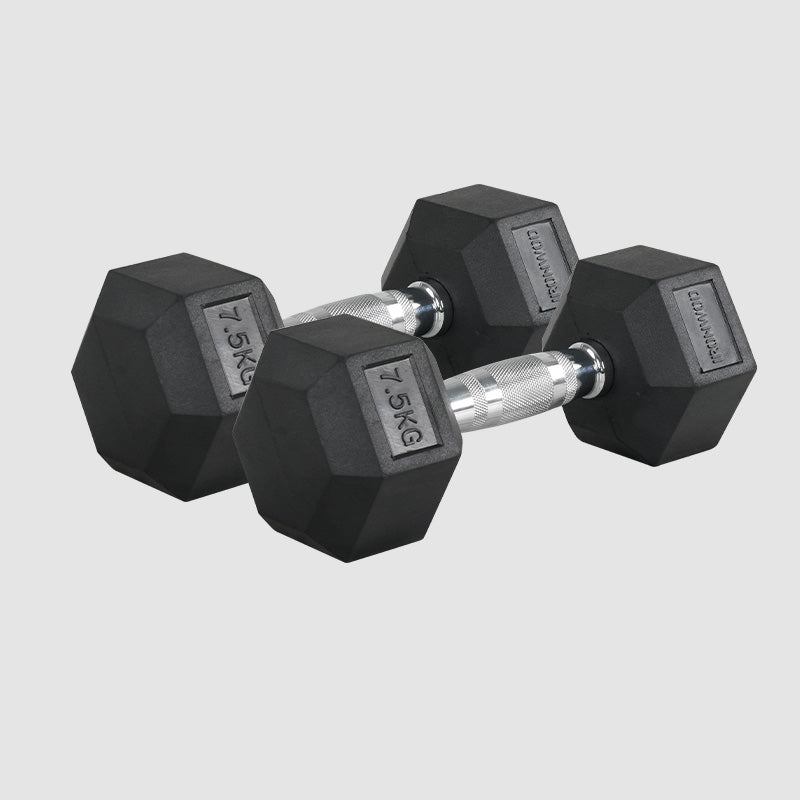 IRONWOD Rubber Hex Dumbbell